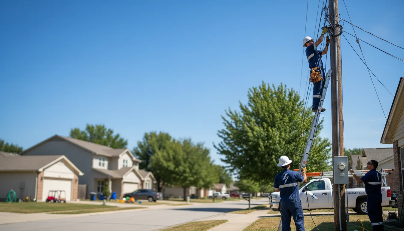Residential electrician providing installation services in Coopersburg, PA